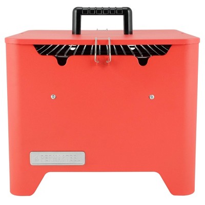 Permasteel  Square Portable Charcoal Grill PG-40C10-RD - Red