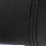 Gold Metal/Black Faux Leather
