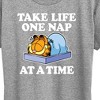 Women's - Garfield - Take Life One Nap Short Sleeve Graphic T-Shirt - 2 of 4