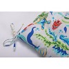 Outdoor/Indoor Tufted Seat Cushions Coral Bay Blue - Pillow Perfect - 3 of 4
