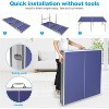 Ping Pong Table, Professional Ping Pong Table, 6×3 ft Foldable Portable Ping Pong Table Set with Net, 2 Ping Pong Paddles and 3 Balls, Blue - 4 of 4