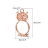 Unique Bargains DIY Crafts Earrings Necklace Bracelet Making Alloy Open Back Owl Bezel Pendants 10 Pcs - 2 of 4