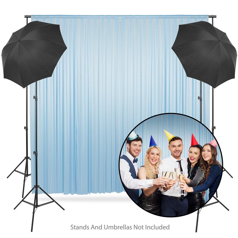 Lann's Linens (Set of 2) Photography Backdrop Curtains - Tall Backgrounds for Wedding, Party or Photo Booth, 4 of 8