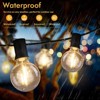 Itopfox 100FT LED Outdoor String Lights with 52 Shatterproof G40 Dimmable Bulbs, 2-Pack Waterproof Hanging Lights for Patio Backyard Porch Party - 3 of 4
