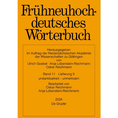 Frühneuhochdeutsches Wörterbuch. Band 11/Lieferung 5 - by  Oskar Reichmann (Paperback)