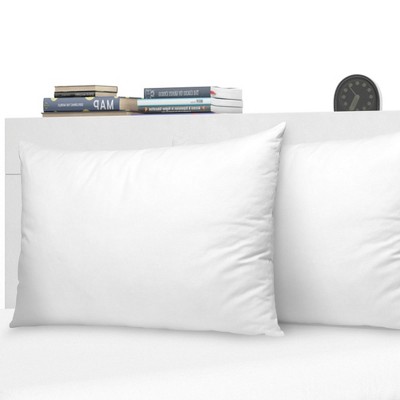 White Hypoallergenic Hollow Fiber Standard Size Pillows - Set of 2