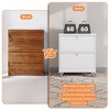 AOBABO 2 Drawer Wide File Cabinet with Wheels, Lockable Metal Filing Cabinet for Home Office, Legal/Letter Size,Required Assembled - 3 of 4