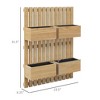 Aghana Digitals Wall-Mounted Fir Wood 5-Box Raised Garden Bed with Trellis, Drainage Holes & - 4 of 4