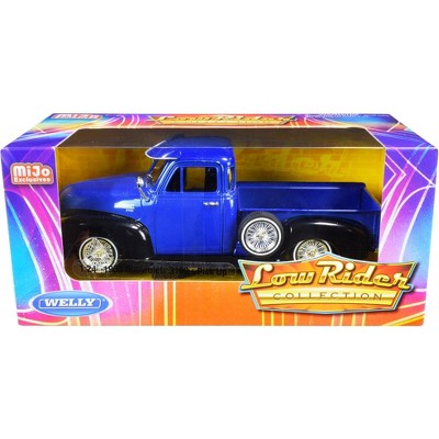 1953 Chevrolet 3100 Pickup Truck Blue and Black "Low Rider Collection" 1/24 Diecast Model Car by Welly