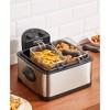 Elite Cuisine 4.5qt Electric Deep Fryer with Dual Baskets - 2 of 4