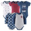The Peanutshell Boy Stuff Newborn Layette Set for Baby Boys, 30-Pieces, Blue/Red, 0-3 Months - 2 of 4