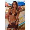 Moda Minx Contrast Cove 'Coffee & Almond' Micro Skirt - 4 of 4