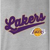 NBA Los Angeles Lakers Women's Gray Long Sleeve Team Slugger Crew Neck T-Shirt - 4 of 4