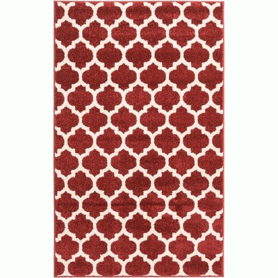 Unique Loom Trellis Philadelphia Geometric Indoor Woven Area Rug