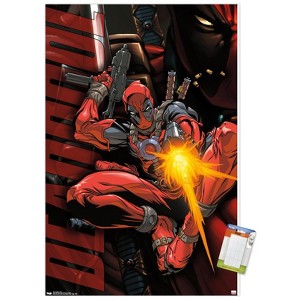 Trends International Marvel Comics - Deadpool - Jump Unframed Wall Poster Prints - 1 of 4