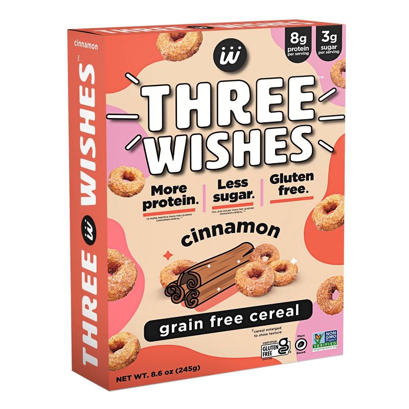 Three Wishes Cinnamon Cereal - 8.6oz, 1 of 9