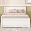 Full Size Platform Bed with Drawer and Two Shelves - 2 of 4