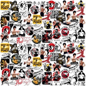 Bruce Lee 100ct Vinyl Large Deluxe Stickers Variety Pack - 1 of 4