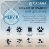 Cabana Air Filters 6 Pack Home HVAC Furnace Air Filters, Capture Unwanted Particles with Pleated Design, MERV 11, 12 x 24 x 1, White - 4 of 4