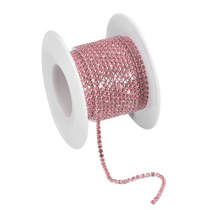 Unique Bargains DIY Bag Clothing Decoration Crystal Rhinestone Sew on Close Claw Chain Trim - 1 of 4