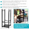 Sunnydaze Indoor/Outdoor Steel Fire Pit or Fireplace Firewood Log Rack Holder with Hooks - 32" - 2 of 4