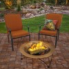 33" Hammered Copper Fire Pit with Stand and Screen - National Tree Company - 2 of 4