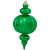 Northlight Shatterproof Commercial Size Finial Christmas Ornaments - 10" - Green - Set of 4 - 4 of 4