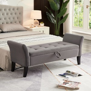 MAXZZZ 51.7" Bed Bench with Storage Velvet - 1 of 1