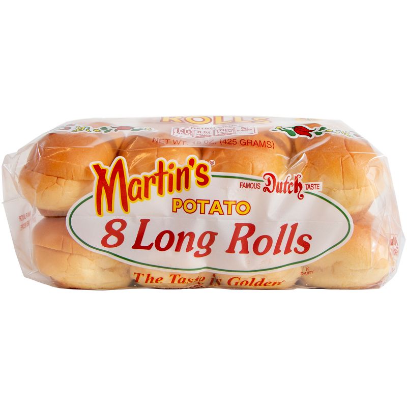 Martin&#39;s Long Roll Potato Sandwich Rolls - 15oz/8ct, 5 of 11
