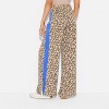 Women's Leopard Print Pull-On Graphic Pants - Brown - 3 of 3