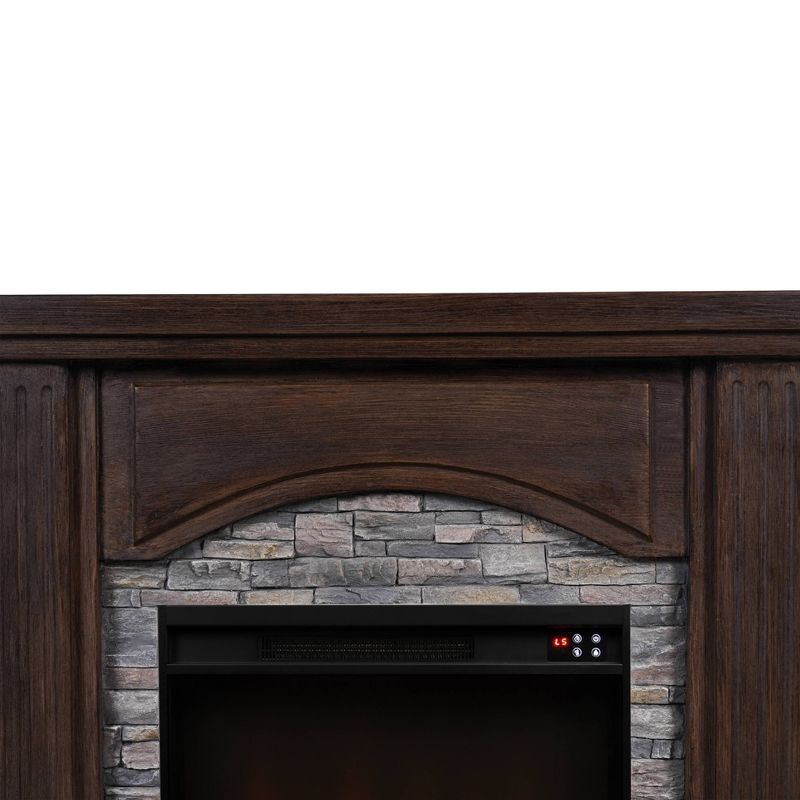 47" Stone Surrounded Freestanding Electric Fireplace - Festivo, 5 of 11