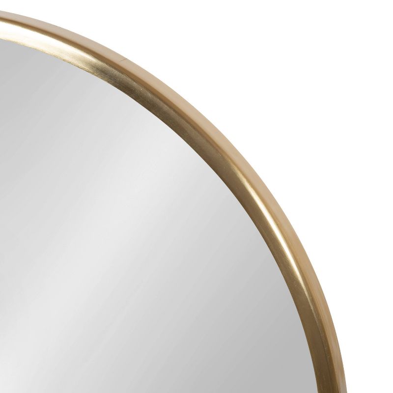 18&#34; x 22&#34; Maxfield Round Tabletop Mirror Gold/Walnut Brown - Kate &#38; Laurel All Things Decor, 6 of 9