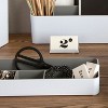 Fusion Business Card Holder White and Gray 37523 - 3 of 3