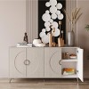 Wooden Cabinet With 4 Door For Living Room,Kitchen Cabinet,Storage Cabinets,Dining Room Furniture,Indoor Furniture-Maison Boucle - 3 of 4
