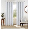 RT Designer Collection Heidi Halo Foil Blackout Luxurious Decorative Grommet Curtain Panel 54" x 90" White - 2 of 4
