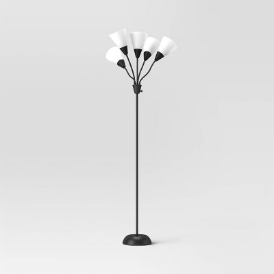 Photo 1 of 5 Head Floor Lamp Black - Room Essentials&#8482;