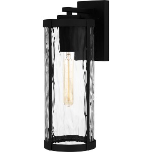 Culpo 1-Light Matte Black Outdoor Wall Lantern - 1 of 4