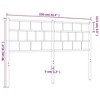 vidaXL Metal Headboard White 59.1" - 4 of 4