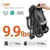 Mamazing Lightweight Baby Toddler Travel Strollers , Light & Strong Portable, Carbon Fiber Frame, UPF 50+ Waterproof Canopy, 9.9 lbs - 3 of 4