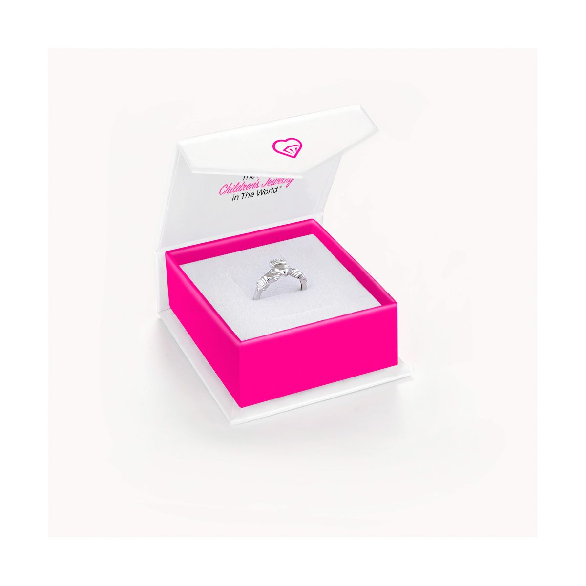 Girl's Irsih Claddagh Sterling Silver Ring - In Season Jewelry - thumbnail 5