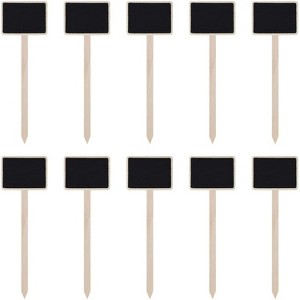 ZX507 10pcs Wooden Plug-in DIY Message Board Mini Plant Name Tags Desktop Display Board(24cm Length) - 1 of 4