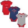 NCAA Fresno State Bulldogs Infant Toddler Boys' 3pk Bodysuit - 0-3M - 4 of 4