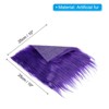 Unique Bargains DIY Crafts Halloween Gnome Beard Plush Fluffy Faux Fur Fabric Square Patches - 2 of 4