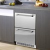 VEVOR 24 inch Undercounter Refrigerator, 2 Drawer Refrigerator with Different Temperature, 4.87 Cu.ft, Waterproof Under Counter Freezer Fridge - 2 of 4