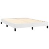 vidaXL Full Bed Frame, Faux Leather Upholstered Platform Bed Frame, White, No Mattress - 4 of 4