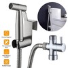 iMountek "Handheld Bidet Sprayer Kit, Stainless Steel Toilet Shower, Brass Valve, for Personal Hygiene & Cleaning" Silver - 3 of 4