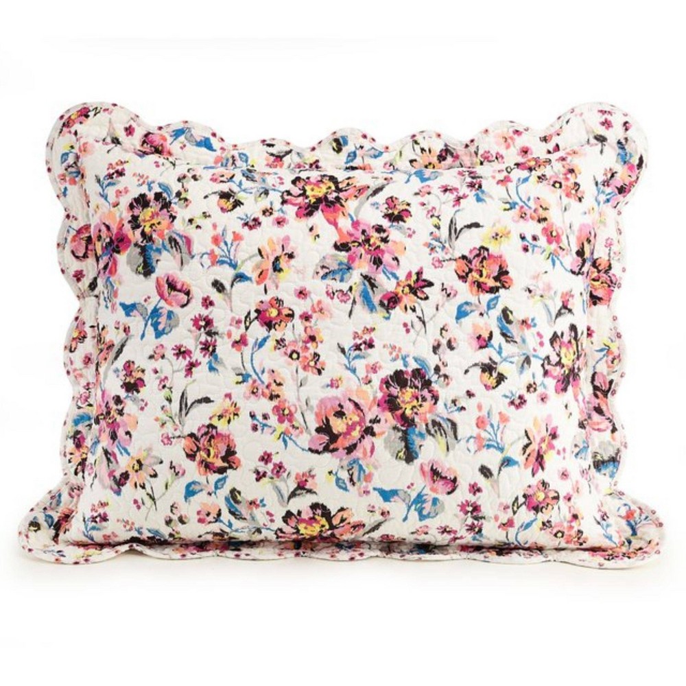 Photos - Pillowcase Vera Bradley Standard Indiana Rose Bedspread Pillow Shams Pink  