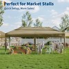 10x20 FT Pop Up Canopy Tent Outdoor Canopy, Heavy Duty Instant Tent With 6 Removable Sidewalls - 4 of 4
