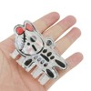 Unique Bargains Halloween Claw Clip Orange Black 1 Pc - 4 of 4