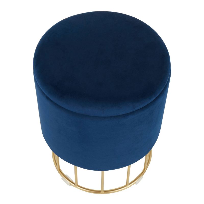 Canary Contemporary Glam Ottoman - LumiSource, 4 of 10